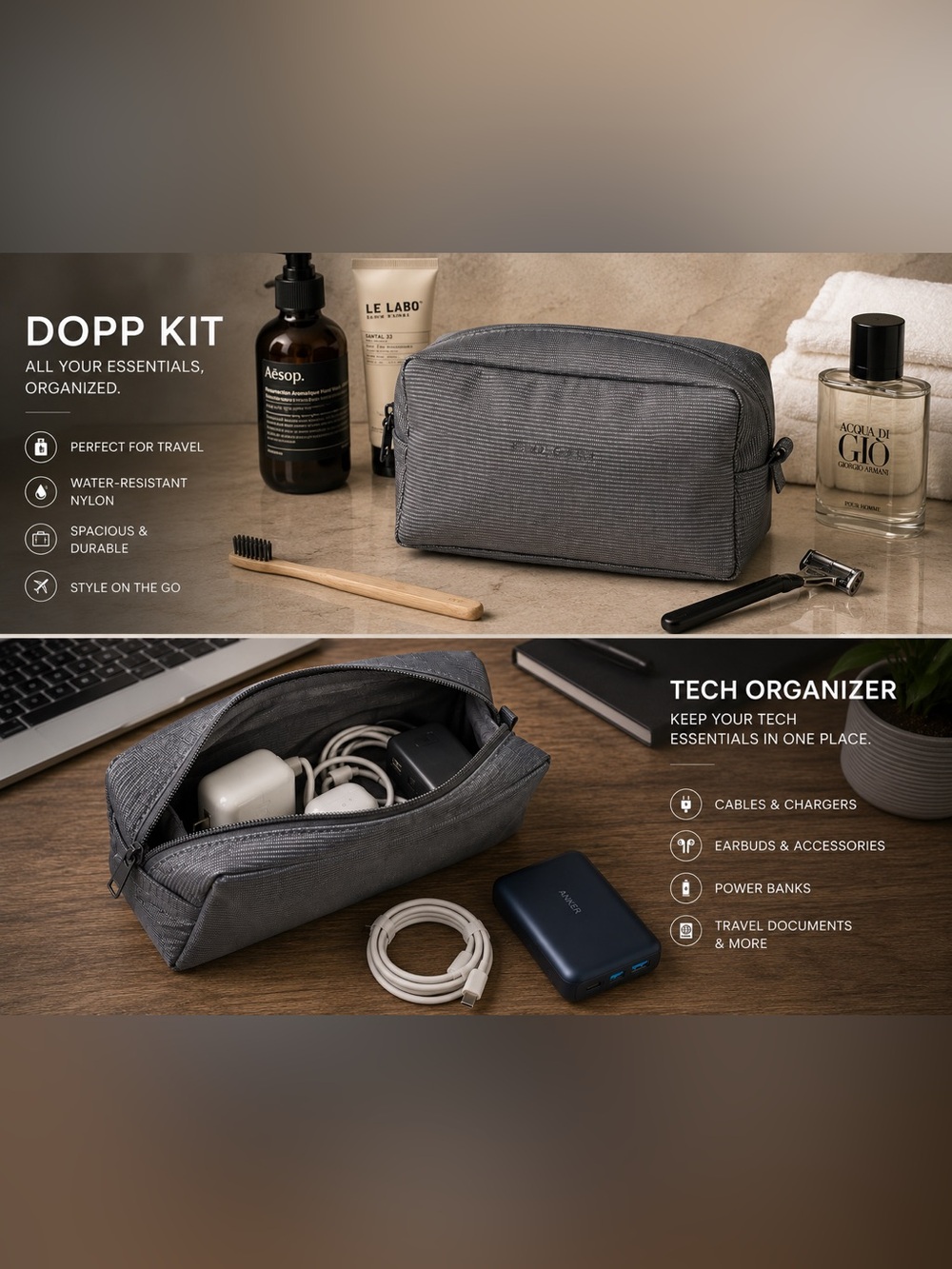 BVLGARI Men’s Travel Pouch – Gift With Purchase (GWP)